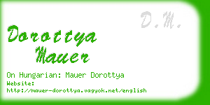 dorottya mauer business card